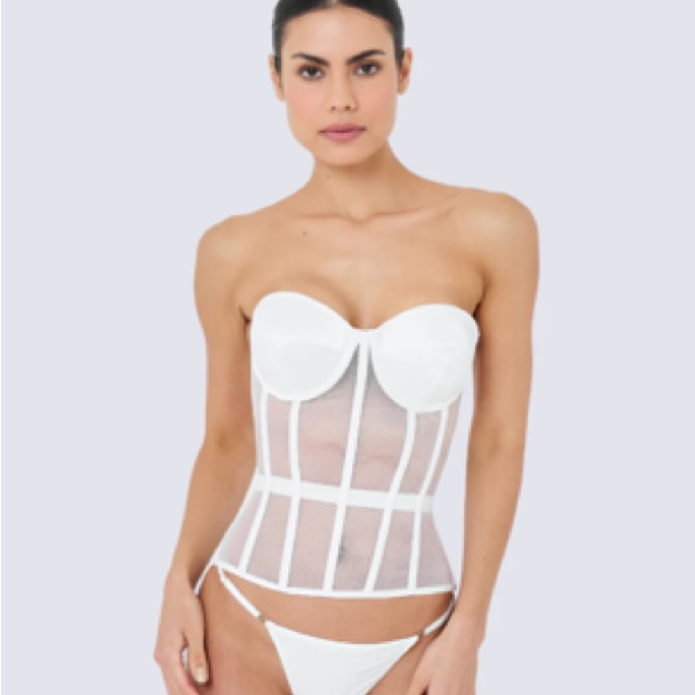Perfect Corset NY Elegant White Bustier Corset